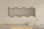 Hanah Home Espejo flotal-e Blanco y Nogal 40x120x2.2 cm